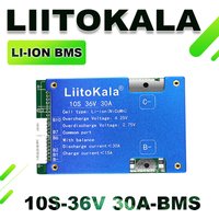 LiitoKala BMS 10S/13S/16S/20S 36V/48V/60V/72V 30A Li-ion Lithium Battery Charger Protection Board Battery BMS With Balance Funct