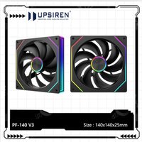 UPSIREN PF-14 V3 ARGB Computer Case Cooling Fan,140X140X25mm/Hydraulic bearings/800~2000RPM/5V 3PIN ARGB/12V 4PIN PWM interface