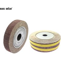 1 pièce à lamelles abrasives meule ponçage tissu vadrouille roue métal bois polissage meulage