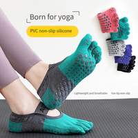 Pilates Professional Anti slip Five Finger Socks Short Socks Yoga Socks Breathable Four Seasons Fitness Floor Yoga Socks