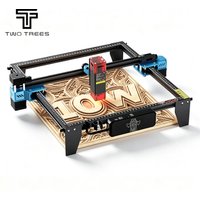 Twotrees TTS-10 Pro Lasergraviergerät 10W Hochpräzise Edelstahl-Lasergravurmaschine 30000mm/min Geschwindigkeit Laserschneider für Holz, Metall, Acryl