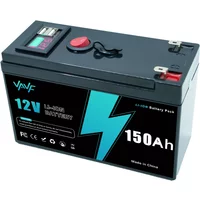 AliExpress VAVF 12V 150Ah Lithium Rechargeable LiFeP04 Battery Deep Cycle for Solar Power,UPS,Scooters,Power Wheels,Fish Finder,Built-in BMS🩼