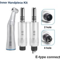 Low Speed Handpiece Inner Water Spray Contra Angle Straight Handpiece 2 4 Hole Air Motor Dental Low Piece