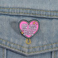 A girl in need of snacks Enamel Pins Custom Pink Heart Brooches Lapel Badges Clothes Funny Jewelry Gift for Friends
