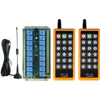 2000m DC12V 24V 18CH 433MHz Relais RF Drahtlose Fernbedienung Schalter Empfänger Sender Saugantenne Für LED-Licht oder Motor
