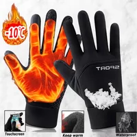 Winter Warm Gloves Winter Waterproof Touch Screen Non-slip Motorbike Riding Gloves Outdoor Supplies for Fishing Ski Running