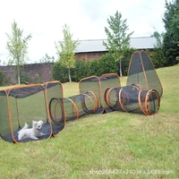 Easy setup Six-piece Pet Tent Foldable Outdoor Domestication Random Combination Portable Pet Game Tunnel