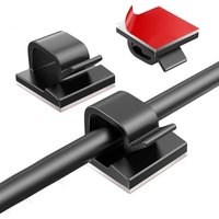 Klipsy do organizowania kabli Uchwyt na nawijarkę do kabli Ochrona kabla USB Zarządzanie kablami Haczyki samoprzylepne Zacisk na biurko do