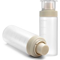 Cake Syrup Dispenser, 250ml Graduated Simple Plastic Syrup Squeeze Bottles for Soaking Honey Baking Bbq Salad Dressing Storage
