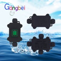 Outdoor Waterproof Junction Box IP68 Rainproof Terminal Wiring Sealing Distribution Box with Power Button for Monitoring Gangbei