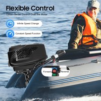 48V 1200W Elektrischer Außenbordmotor 4000 U/min Elektrischer Außenbordantrieb Mit 180 ° Drehbarer Ständer für kleine Schiffe innerhalb von 16,4 Fuß