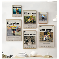 AliExpress Bicycle athlete Vingegaard, Van Der Poel Poster Wall Art Print Poster Decorative Mural Modern Home Decor Birthday Gift Unframed