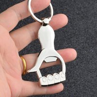 Décapsuleur de bouteille en métal personnalisé, style paume, porte-clés, pendentif pour clés de voiture, décapsuleur de bière créatif, cadeaux d'événement, petit prix