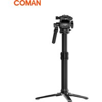 COMAN MT25V1 Carbon Fibre Monopod With Video Head Hydraulic Fluid Tripod Head Arca Swiss Arca Quick Release Plate For Dslr Camer