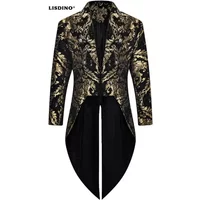 Thopil Men's Steampunk Vintage Tailcoat Jacket Gothic Victorian Frock Coat Costume