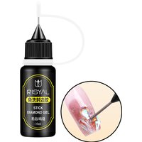 Nail Rhinestone Glue,3D Gel Strong Adhesive for Nail Charms Gems Jewelry Nail Art DIY Manicure Cured UV LED