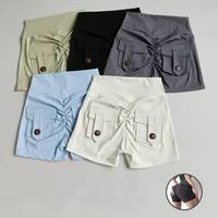Peach Hip High-Waist Sports Three-quarter Pants Women's Butt Lifting Yoga Shorts Breathable Quick-Drying Gym Fitness Hot Pants