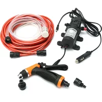 12V 80W 160PSI Car Wash Pump High Pressure Self-priming Electric Portable Washing Machine Cigarette Lighter Water Pump Set