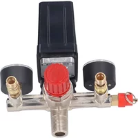 Power Tool Parts Air Compressor Single Hole Pressure Switch Air Pump Bama Bracket Assembly Manifold Regulator Pressure Gauges
