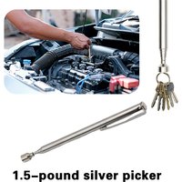 AliExpress Mr Drill Household Portable Magnetic Telescopic Pickup 1.5-pound Silver Iron suction rod Extension Rod Car/Bicycle Repair Assistant Tool