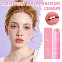 Collagen Multi Balm Stick 10g Hydrating Moisturizing Face Balm for Lips Eyes Neck Skin Elasticity Enhancing Daily Skincare Tools