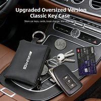 Car Key Bag Leather Coins Wallet Mini Card Pouch For Mercedes Benz AMG W204 W205 W203 W211 W212 W213 W201 W210 W124 W126 W140