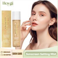 Spf 50+ Setting Sprays for Makeup Waterproof Lasting Oil Control Natural Refreshing Anti UV Sunscreen Finishing Mist Cosmetics