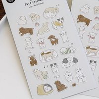 Korean Import Suatelier Furry Friends Paper Sticker Scrapbook Decoration Stationery DIY Stickers School Office Supply 1191