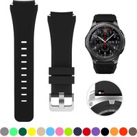 20mm 22mm Band for Samsung Galaxy Watch 3 4 5 46mm/42mm/active 2 Gear S3 Frontier/S2/Sport Silicone Bracelet Huawei GT 2 Strap