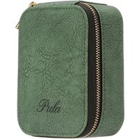 PULA Pocket Portable PU Case Large Capacity Zipper Bluetooth Earbud Storage Box Cable Organizer Earphone Accessories
