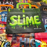 50Pcs Resealable Smell Proof Packaging Stand up 3.5g Mylar Bags Glossy Handbag Pouches for Candy Snacks Gummy Party Favors