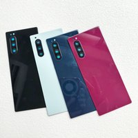 A++++ Back Glass Cover For Sony Xperia 5 X5 5G Back Door Replacement Battery Case, Rear Housing Cover J8210 With Camera Lens