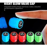 For Lexus Luminous Tire Valve Cap Car Wheel Hub Glowing Cover Auto Accessories RX350 IS250 CT200h ES250 ES300h NX300h IS200
