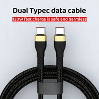 PD 120W USB C Fast Charger Cable High Speed Data Transmission Wire Type C to Type C Fast Charging Cord For iPhone Huawei Xiaomi