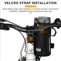 Bicycle Handlebar Bag Bike Water Bottle Carrier Pouch Portable MTB Road Cycling Insulated Kettle Bag Riding Equipment