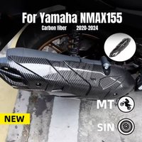 For Yamaha NMAX125 NMAX155 2020-2024 Motorcycle Exhaust Pipe Carbon Fiber Anti-Scalding Shell Guard Side Cover