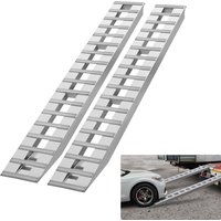 SucceBuy Aluminiumrampen, 880/6000/10000 Pfund Kapazität, Laderampen für Motorrad/Dirt Bike/ATV/UTV/Gartentraktor/Rasenmäher, 2 Stück