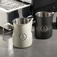 350/450ML Stainless Steel Milk Frothing Pitcher - Pour Over Coffee Kettle Espresso Steaming Milk Frothing Cup for Latte Art