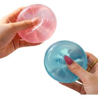Blue Maltose Squishy Fidget Toys Transparency Coconut Oil Maltose Squeeze Toy Funny Anti-stress Sensory Toy for Adults Gifts