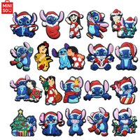 MESUCA 20pcs Christmas Alien Shoe Charms for Clogs Bubble Slides Sandals PVC Shoe Decorations Accessories for Christmas Gift