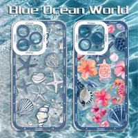 Colorful Marine Organisms Case For Samsung Galaxy S25 Ultra S23 S22 S21 S24 Plus FE A56 A36 5G A16 A06 4G A17 A07 Note 20 Cover