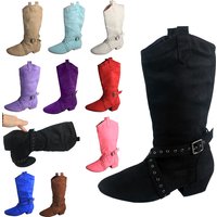 Customized Heel Practice Boots Half Boots Line Dance Boots Soft Suede Bottom Ballroom Party Dance Shoes Black Boots Dancing