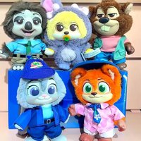 Disney "Zootopia" Residents Plush Toy Surprise Vinyl Record Box | Judy Hopps Collectible Figurine | Cute Cartoon Dolls for Kids