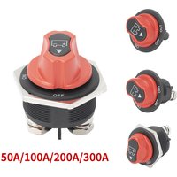 DaierTek 50A 100A 200A 300A 12V Car Battery Disconnect Switch Cut Off Isolator Switch For RV Motorcycle Truck