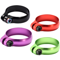 Ultralight Titanium Bicycle Seat Post Clamp CNC Alloy Saddle Seat Post Clamp for 31.8/ 34.9 mm Mountain Bike Seatpost Parts