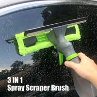 Lave-glace en mousse 3 en 1 pour voiture, brosse d'essuie-glace, vadrouille, serviette, grattoir de vitres, outils de nettoyage ménager, accessoires automobiles