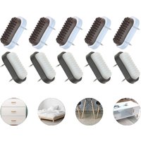 10Pcs Increase Height Furniture Glides Pads Furniture Sliders Chair Leg Movers Floor Protectors Double Nail on Furniture Pads