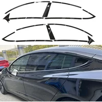 For Tesla Model 3 2017-2022 Sedan Window Chrome Delete Blackout ABC Pillars Glossy Black Stickers