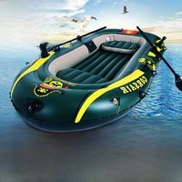 Thickened Inflatable Kayak Rubber Boat Fishing Special Ship Can Be Network down Stacked Small Ship for Outdoor Camping Travel...