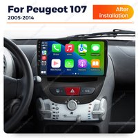 MEKEDE Android 15 Autoradio Head Unit 2 Din Car Radio Stereo Navigation Carplay For Peugeot 107 Toyota Aygo Citroen C1 2005-2014